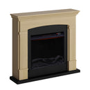 Camino Elettrico da Pavimento 107,2x95,2x24,5 cm Effetto Fiamma 1500W Sined Siena Rovere