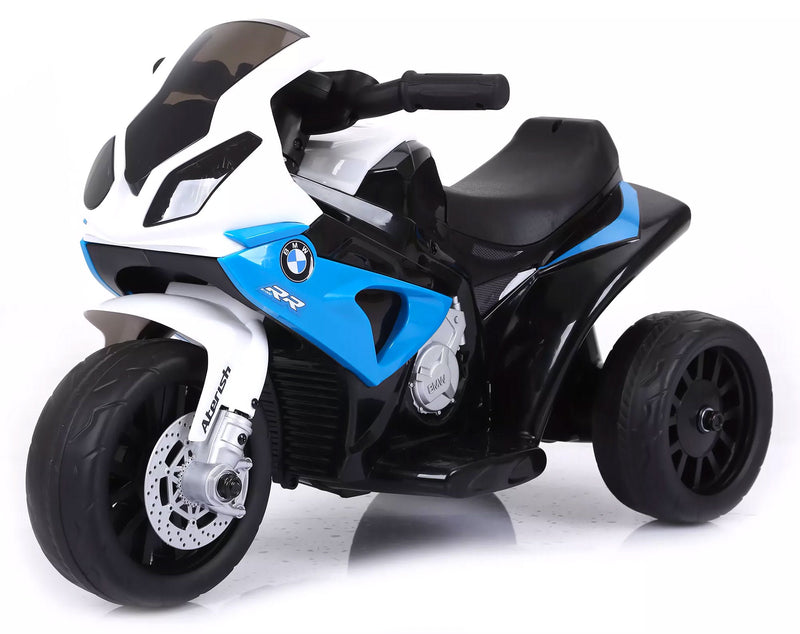 Moto Motocicletta Elettrica per Bambini 6V con Licenza BMW S1000RR Blu