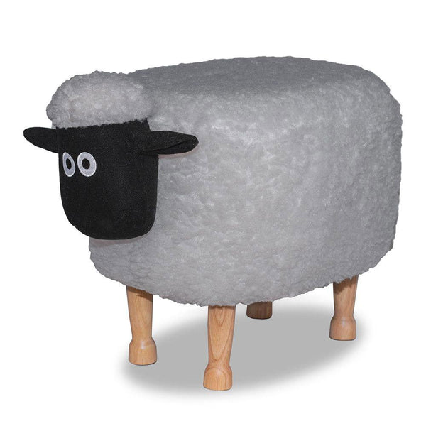 Sgabello Pouf Poggiapiedi per Bambini 63x36x42 cm Pecora Grigia Divina Home prezzo