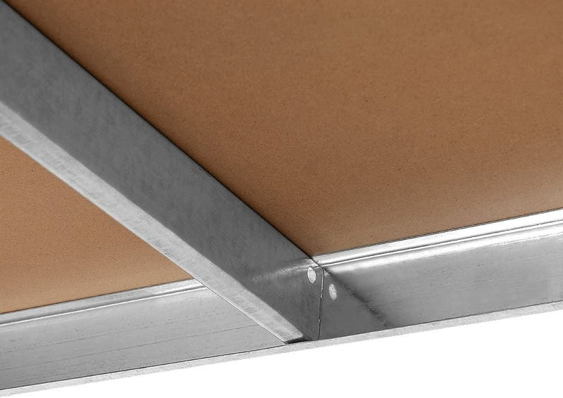 Scaffale Modulare 5 Ripiani in MDF 90x40x180 cm Portata 875 Kg in Metallo Zincato