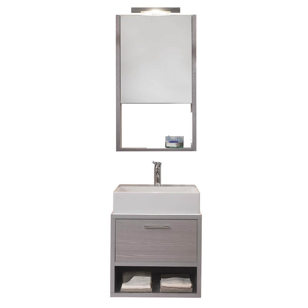 Mobile da Bagno sospeso Giava 11 Legno Bianco TFT sconto