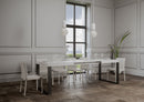 Tavolo Allungabile 160-420x90x77 cm Tecno Bianco Frassino