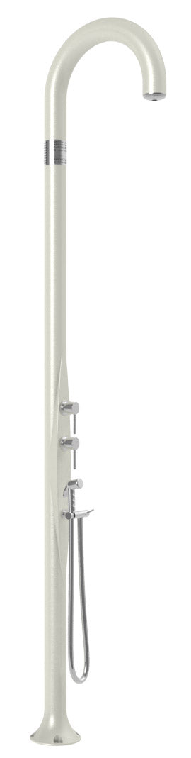 prezzo Doccia da Esterno Giardino Miscelatore Deviatore e Doccetta Mobile Arkema Funny Yin Top Line Perla