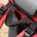 Zaino Porta Bimbo Pieghevole 38x77x87,5 cm per Trekking in Tessuto Oxford Rosso
