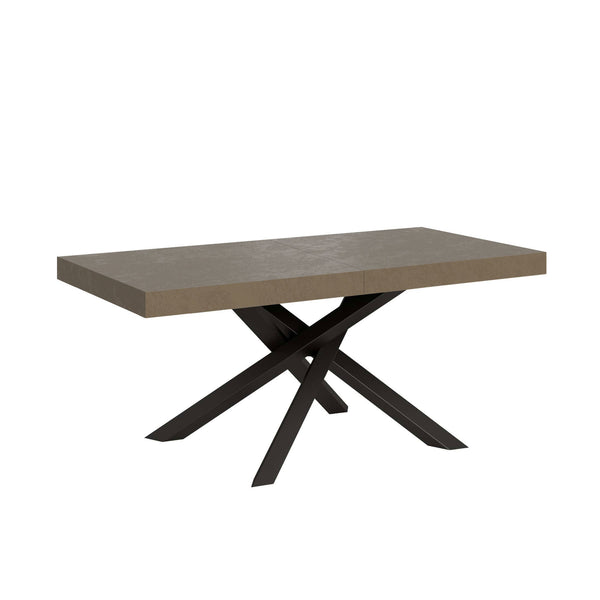 acquista Tavolo Allungabile 200-304x90x77 cm Volantis Tortora Telaio Antracite