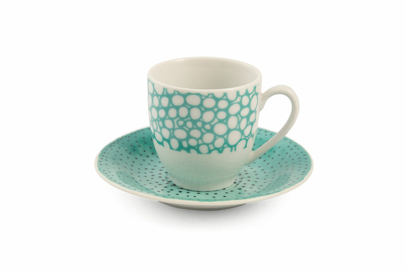 Set 6 Tazzine da Caffè in Porcellana Villa d'Este Home Tivoli