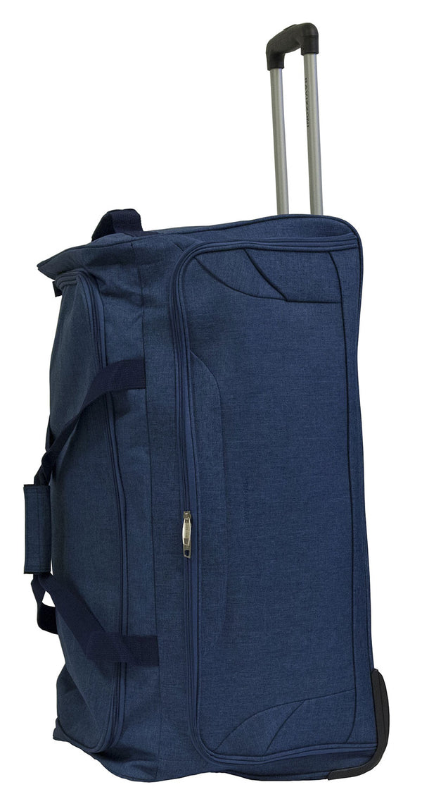 sconto Borsone Trolley Grande Ultraleggero con Ruote in Poliestere Ravizzoni Bacco Blu