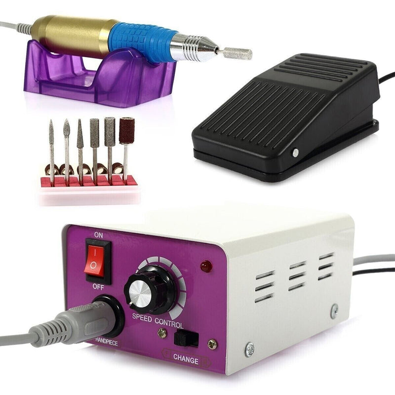 Fresa Elettrica Ricostruzione Unghie Pofessionale 25000 giri Nail Art Manicure