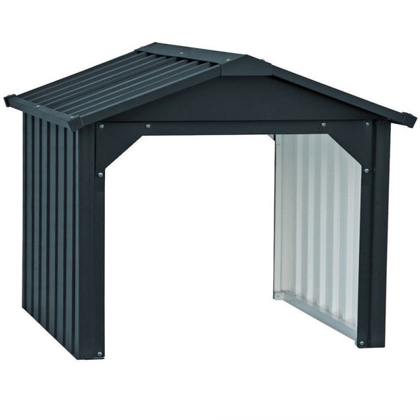 Casetta Box da Giardino 77,5x82,9x65,5 cm in Acciaio Zincato Antracite online