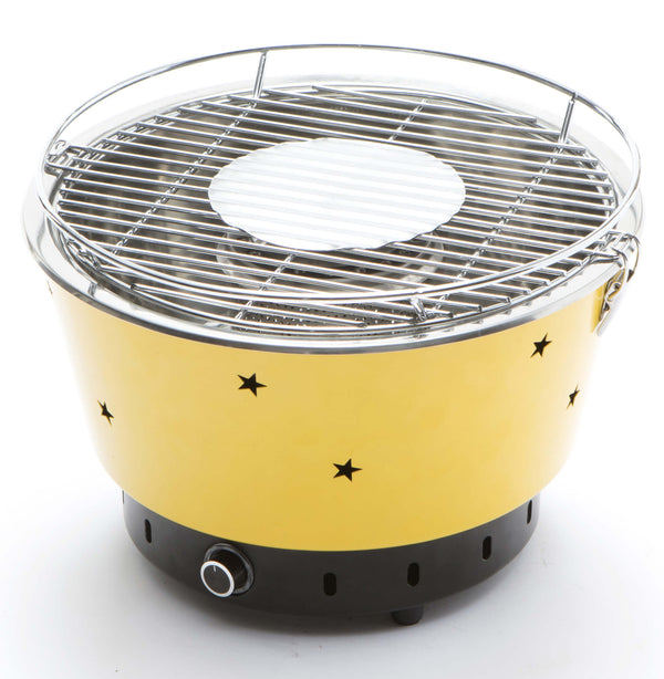 Barbecue a Carbone Carbonella Portatile Ø34 cm Taddei Quick Giallo online