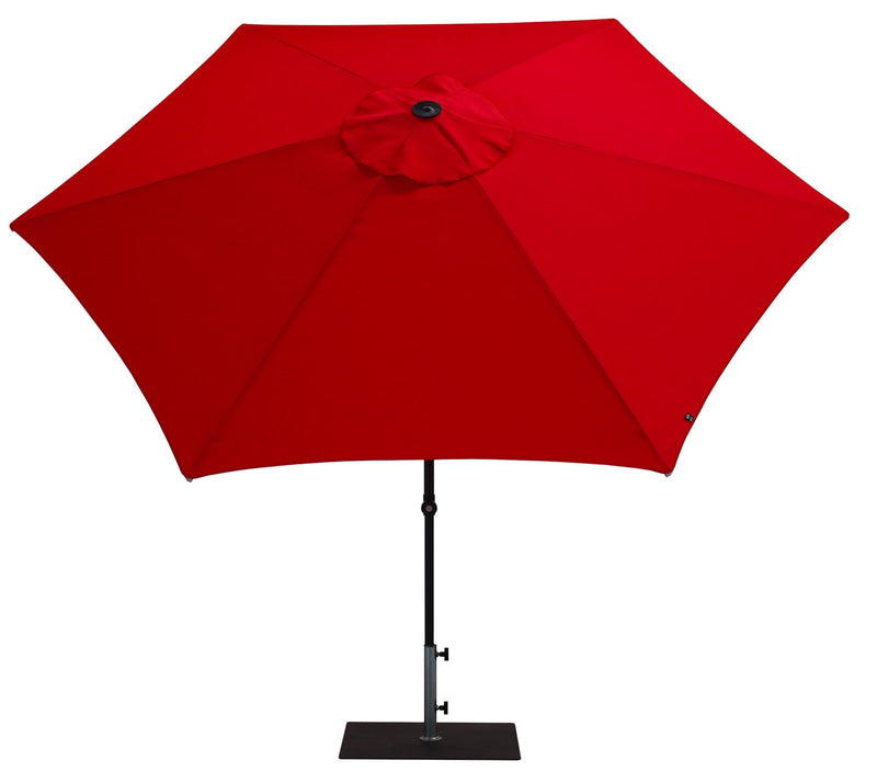 Ombrellone da Giardino Ø3 m Palo Ø38 mm in Alluminio Tessuto Poliestere Trend Rosso