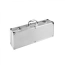 Valigetta con Accessori per Barbecue 48,5x20x7,8 cm in Alluminio