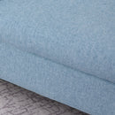 Poltrona per Bambini 49x45x44 cm con Imbottitura in Tessuto Blu      