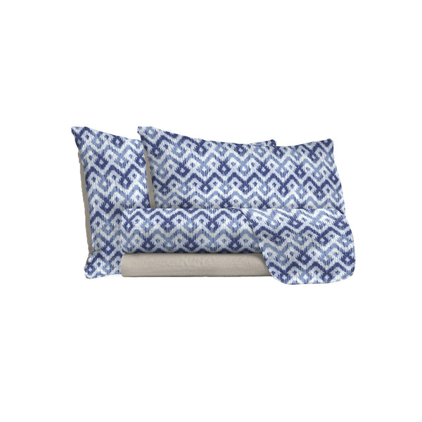 Set Lenzuola con Stampa Sopra Sotto e Federe Rombi prezzo