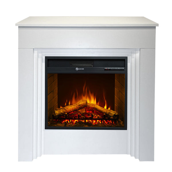 Camino Elettrico da Terra 96x35x96 cm Bellini in Legno Bianco prezzo