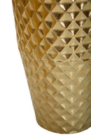Porta Vasi Glotty Tris Ø48x110 cm - Ø40x93 cm - Ø33x77 cm in Ferro Oro      