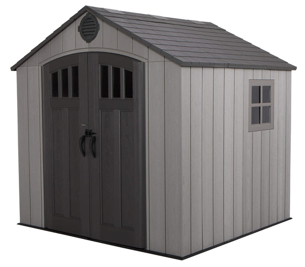 prezzo Casetta Box da Giardino Porta Utensili 238x223 cm in Polietilene Grigio