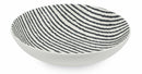Set 6 Insalatiere Ø24x7 cm in Porcellana Villa d'Este Home Tivoli Timbuktu Stripes