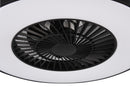 Plafoniera Ventilatore da Interno a led in PLASTICA Nero Opaco