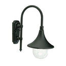 Lampada Applique in Basso Colore Nero per Esterno Linea Lampara Sovil