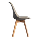 Set 4 Sedie 83x49x43 cm in Similpelle da Interno Tortora