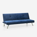 Divano Letto Clic Clac 171x75x73 cm in Tessuto Blu