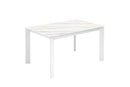 Tavolo Allungabile 140/190x90x76 cm in Metallo David Marmo Bianco Opaco