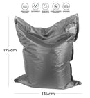 Cuscinone Poltrona Pouf Gigante 175x135 cm in Acrilico Pomodone Giallo