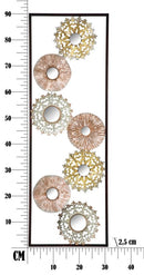 Pannello Gliss 31x2,5x90 cm in Ferro Oro e Rame