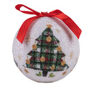 Set 14 Palle di Natale Ø7,5 cm in Polyfoam con Box Bianco