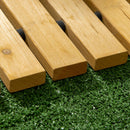 Passerella per Giardino a Doghe 185x60 cm Arrotolabile in Legno di Abete Giallo 