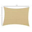 Vela Ombreggiante Protettiva 4x3m  in HDPE Beige