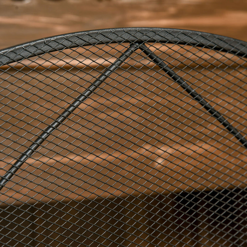 Parascintille con Antine 126x2x76 cm Pieghevole a 3 Pannelli in Metallo Nero 