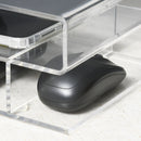 Supporto Monitor PC con Scomparti Centrali 57x19x11,5 cm in Acrilico Trasparente