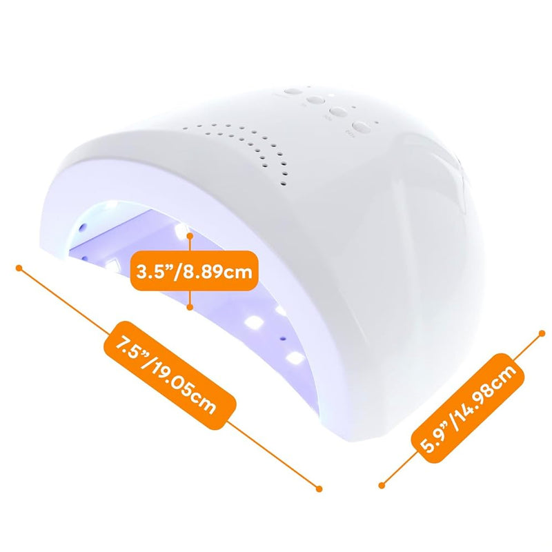 Lampada UV LED per Unghie Gel Smalto 48 W Asciugatore Timer Manicure e Pedicure-3
