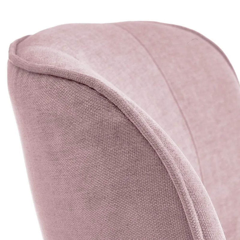 Poltrona Relax in Legno e Tessuto Colore Malva Rosa Modello Kansas 59x66x75H cm-5