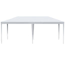 Gazebo da Giardino 580x290x250 cm con Pareti Rimovibili e Finestre Trasparenti Bianco   