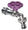 Rubinetto a Sfera per Fontana da Giardino con Fiore Colorato Belfer RUB/029 Viola