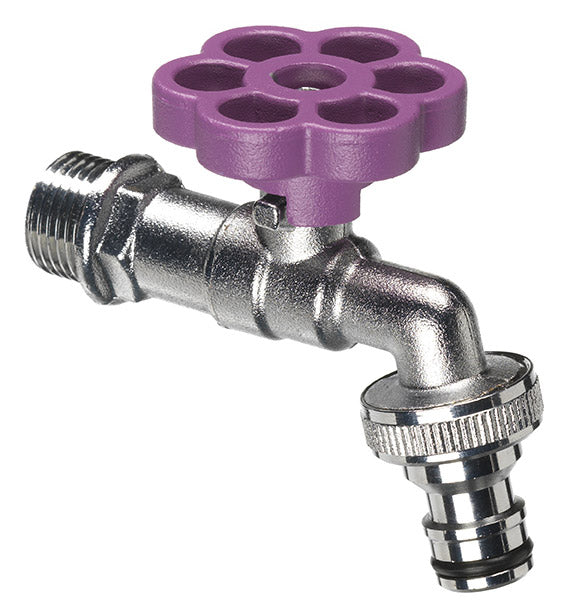 Rubinetto a Sfera per Fontana da Giardino con Fiore Colorato Belfer RUB/029 Viola online
