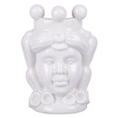 Umidificatore per Radiatori Testa di Moro Donna 10x6x14 cm  in Ceramica VdE Tivoli 1996 Sicilia