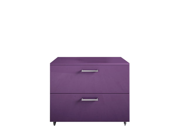 acquista Mobile Cassettiera 2 Cassetti Soft Close in Legno in Melaminico 70x52x57cm TFT Samoa Viola
