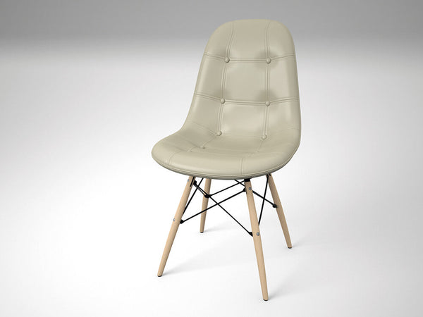 Set di 4 Sedie in PU Morbido 82x47x52cm TFT Chair Tortora sconto