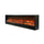 Camino Elettrico da Incasso 50,7x20x200 cm 1500W Effetto Fiamma Sined Vesuvio Nero
