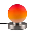 Lampada da Tavolo da Interno Attacco E14 in Metallo Nichel Satinato 