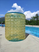 Rullo Acquatico Zorbing 2 Persone 280x240x180 cm Pompa Inclusa in PVC Giallo      