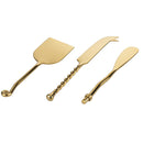 Set 3 Coltelli per Formaggio  in Acciaio Lucido VdE Tivoli 1996 Materia Oro