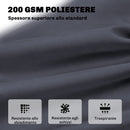 Cuscino per Dondolo da Giardino in Stile Capitonné 150x98x8 cm in Cotone e Poliestere Grigio Scuro      
