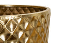Porta Vasi Glotty Tris Ø48x110 cm - Ø40x93 cm - Ø33x77 cm in Ferro Oro      