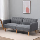 Divano Letto 2 Posti 173x75x73 cm in Tessuto Grigio