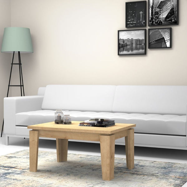 online Tavolino basso da salotto 90x60x45 cm Coffee rovere